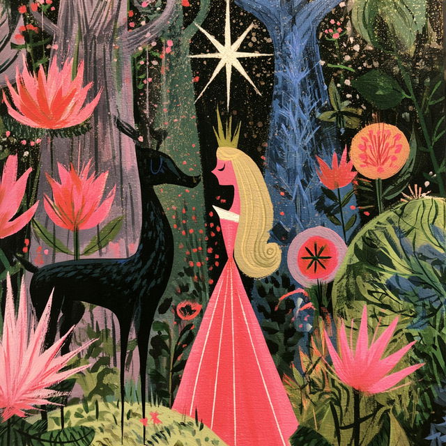 Mary Blair style, Midjourney V8.2, render 1 of 4