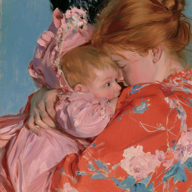 Mary Cassatt style, Midjourney V8.2, render 4 of 4