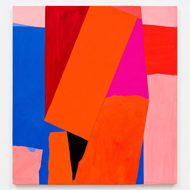 Mary Heilmann style, Midjourney V8.2, render 1 of 4