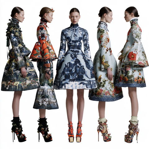 Mary Katrantzou style (Fashion designers), Midjourney V8.2