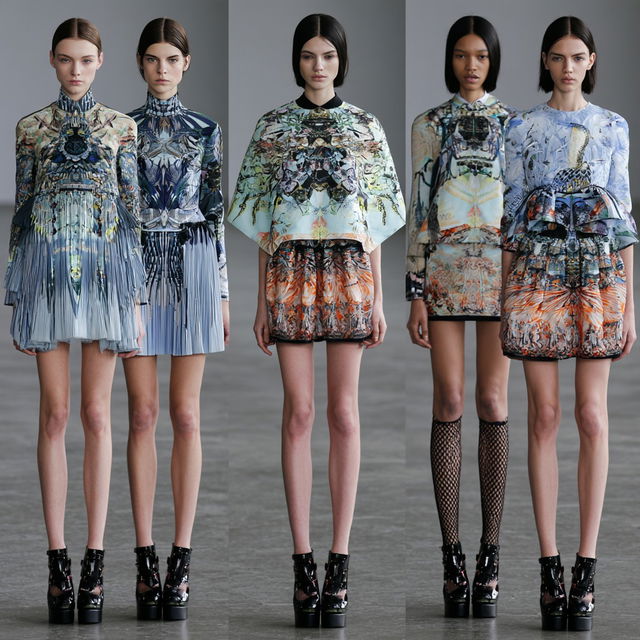 Mary Katrantzou style, Midjourney V8.2, render 2 of 4