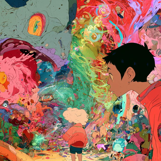 Masaaki Yuasa style, Midjourney V8.2, render 4 of 4