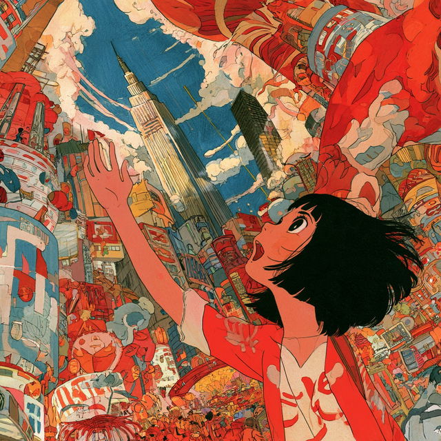 Masaaki Yuasa style, Midjourney V8.2, render 3 of 4