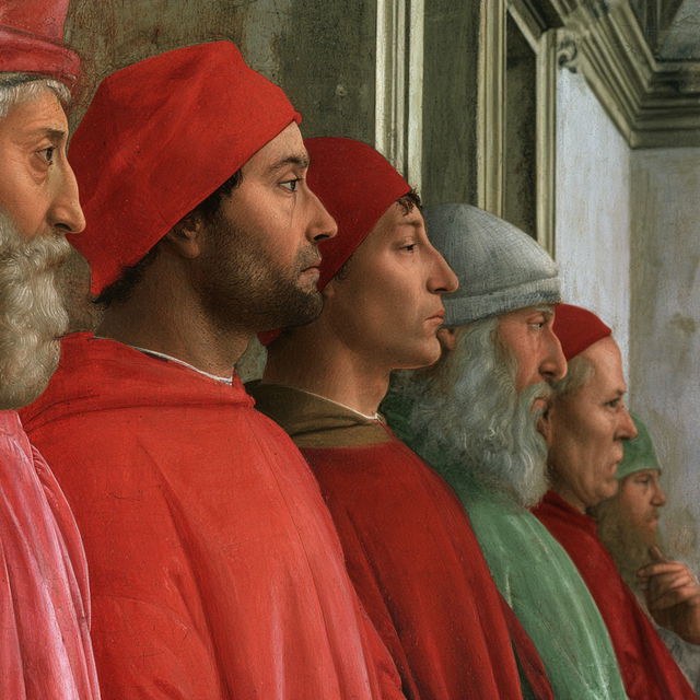 Masaccio style, Midjourney V8.2, render 3 of 4