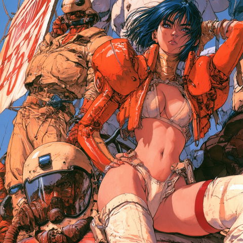 Masamune Shirow style (Illustrators), Midjourney V8.2