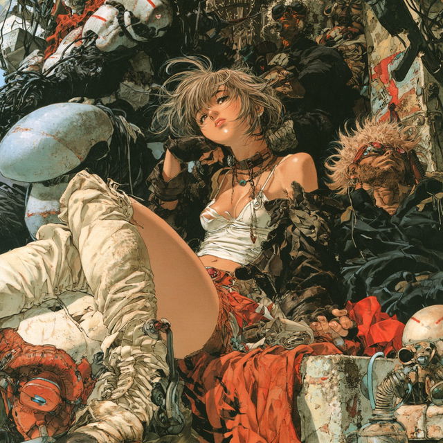 Masamune Shirow style, Midjourney V8.2, render 4 of 4