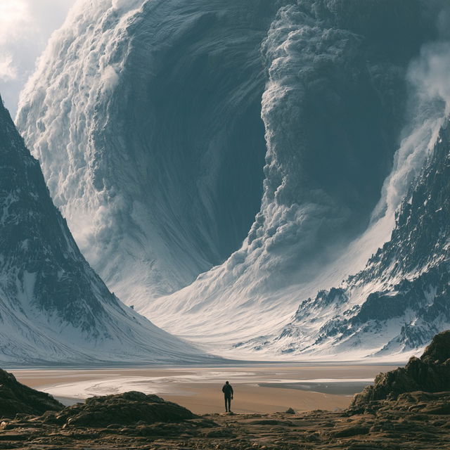 Massive scale style, Midjourney V8.2, render 1 of 4