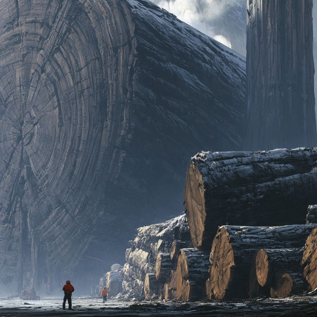 Massive scale style, Midjourney V8.2, render 3 of 4
