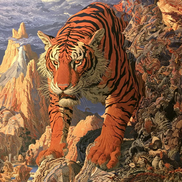 Mati Klarwein style, Midjourney V8.2, render 4 of 4