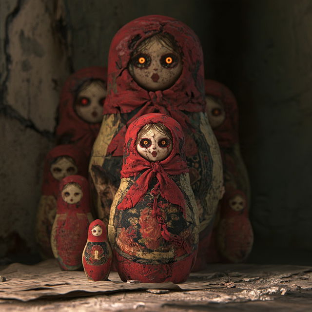 Matryoshka style, Midjourney V8.2, render 2 of 4