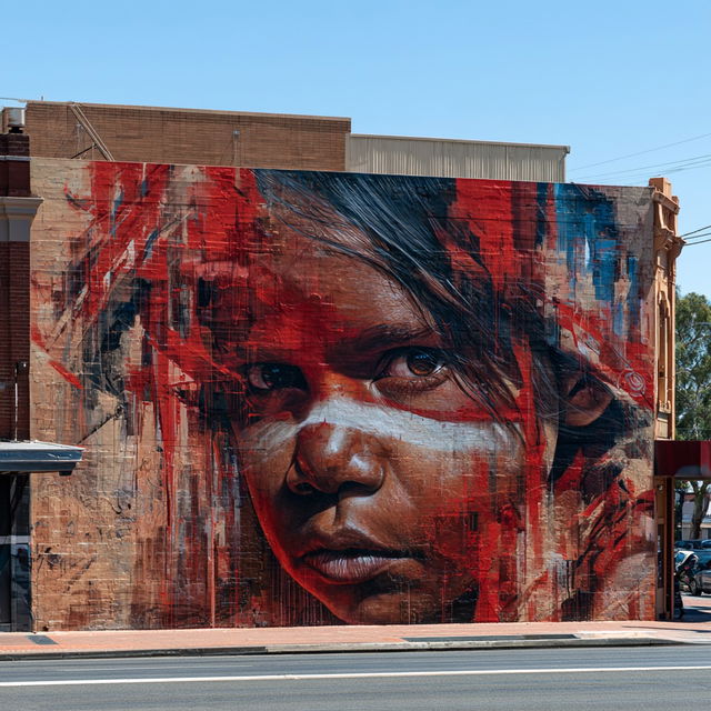 Matt Adnate style, Midjourney V8.2, render 2 of 4
