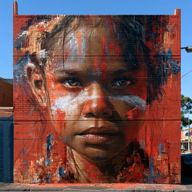 Matt Adnate style, Midjourney V8.2, render 3 of 4