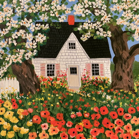 Maud Lewis style (Painters), Midjourney V8.2