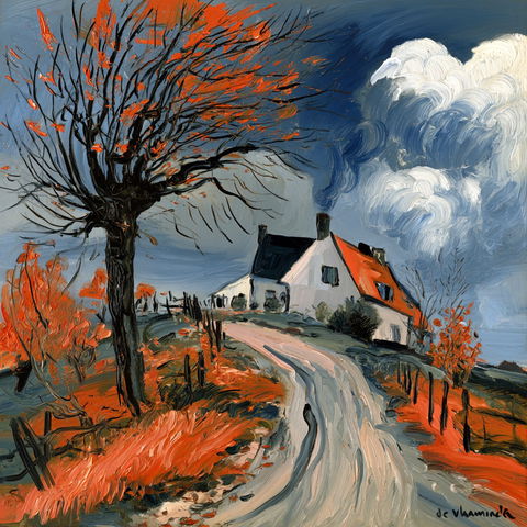 Maurice de Vlaminck style (Painters), Midjourney V8.2