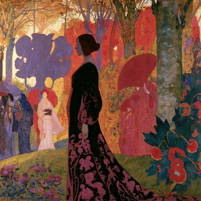 Maurice Denis style, Midjourney V8.2, render 3 of 4