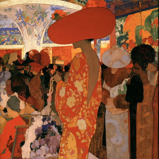 Maurice Denis style, Midjourney V8.2, render 4 of 4