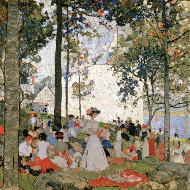Maurice Prendergast style, Midjourney V8.2, render 4 of 4
