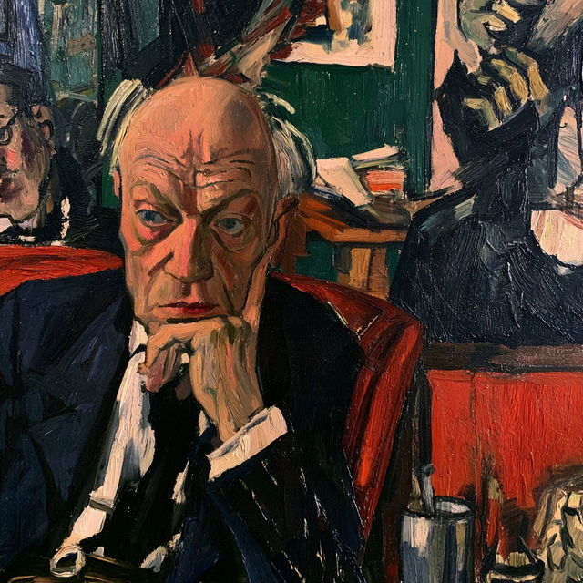 Max Beckmann style, Midjourney V8.2, render 3 of 4