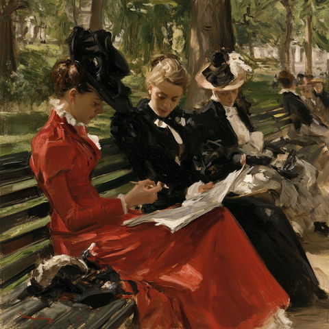 Max Liebermann style (Painters), Midjourney V8.2