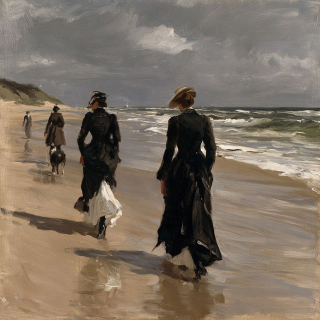 Max Liebermann style, Midjourney V8.2, render 3 of 4