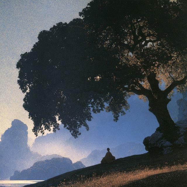 Maxfield Parrish style, Midjourney V8.2, render 4 of 4
