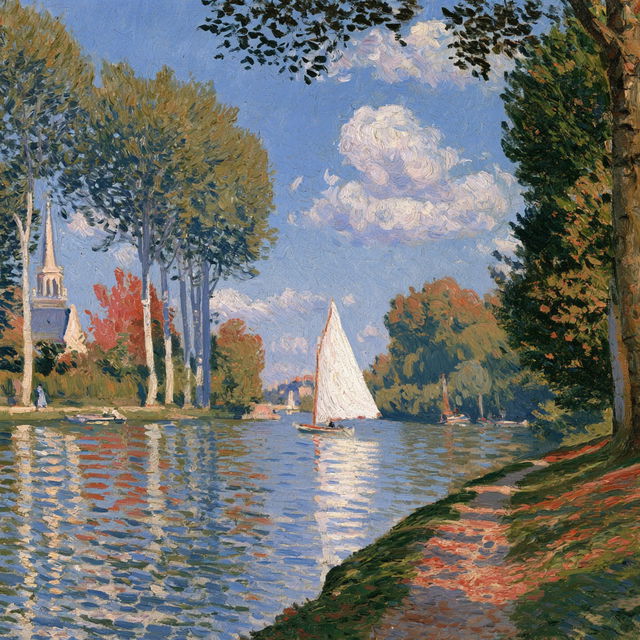 Maximilien Luce style, Midjourney V8.2, render 4 of 4