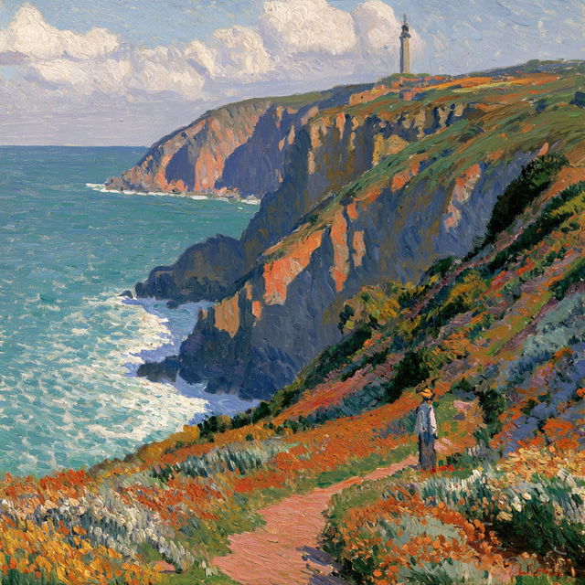 Maximilien Luce style, Midjourney V8.2, render 3 of 4