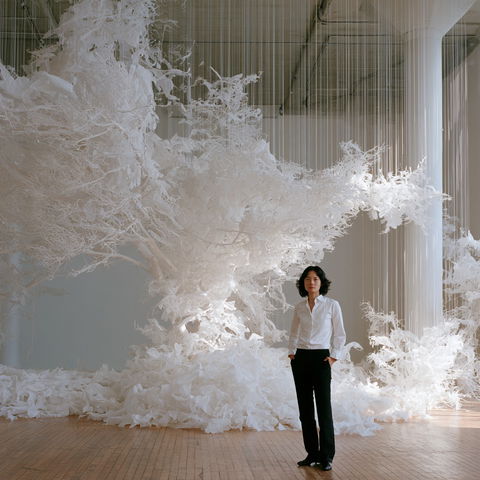 Maya Lin style (Sculptors), Midjourney V8.2