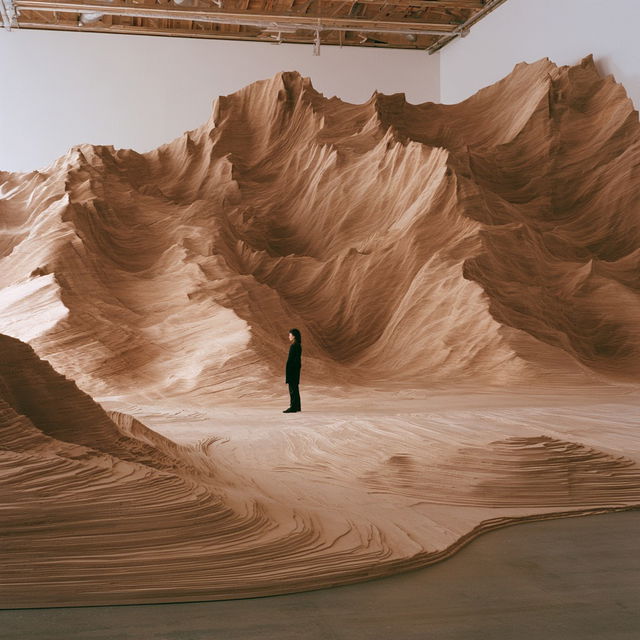 Maya Lin style, Midjourney V8.2, render 2 of 4