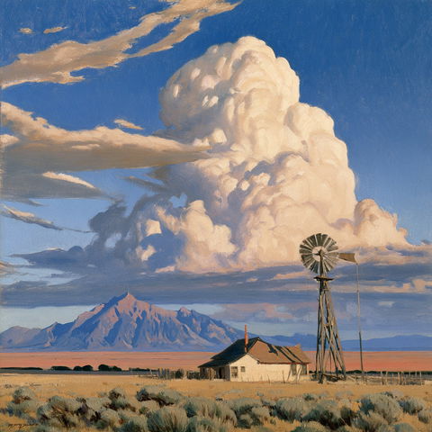 Maynard Dixon style (Painters), Midjourney V8.2