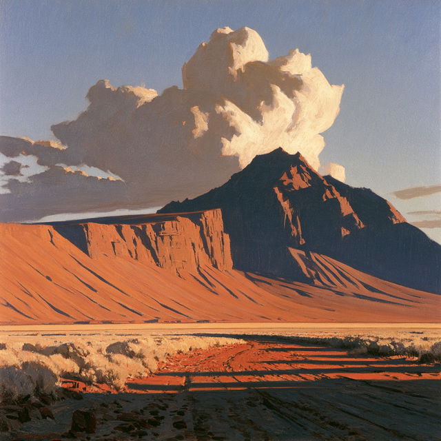 Maynard Dixon style, Midjourney V8.2, render 3 of 4