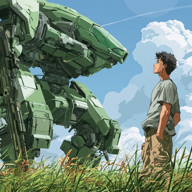 Mecha anime style style, Midjourney V8.2, render 1 of 4