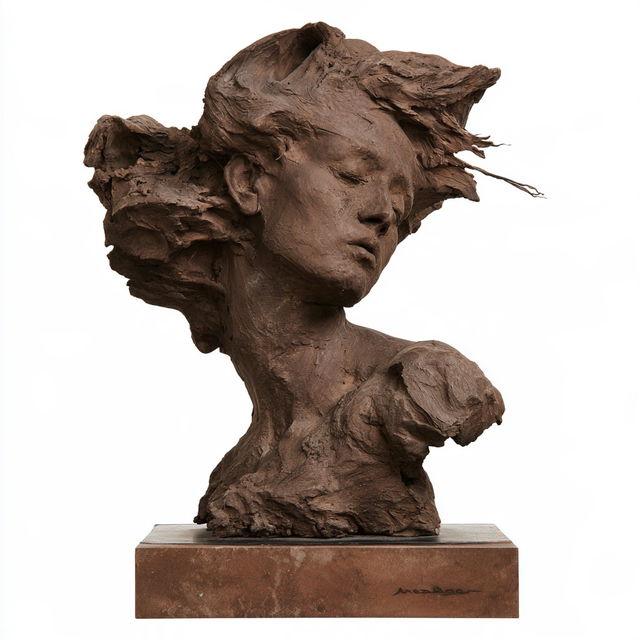 Medardo Rosso style, Midjourney V8.2, render 2 of 4