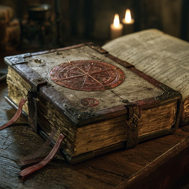 Medieval Codex style, Midjourney V8.2, render 2 of 4
