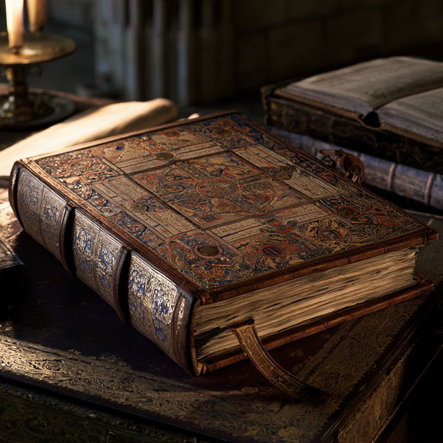 Medieval Codex style, Midjourney V8.2, render 3 of 4