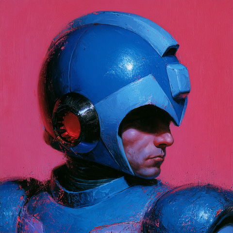 Mega man style (Titles), Midjourney V8.2