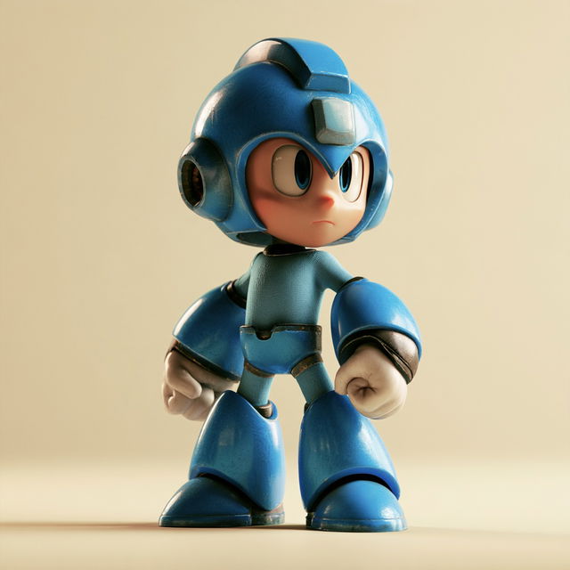 Mega man style, Midjourney V8.2, render 4 of 4