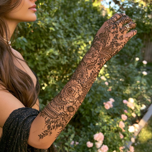 Mehndi style, Midjourney V8.2, render 4 of 4