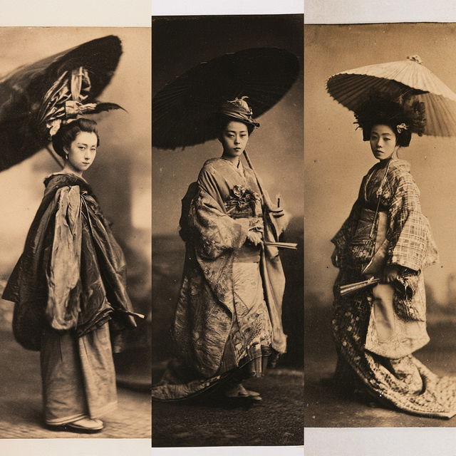 Meiji Period photography style, Midjourney V8.2, render 4 of 4