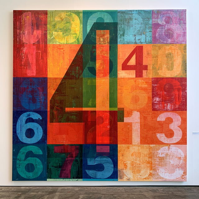 Mel Bochner style, Midjourney V8.2, render 2 of 4