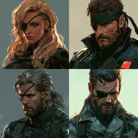 Metal Gear Solid style (Titles), Midjourney V8.2