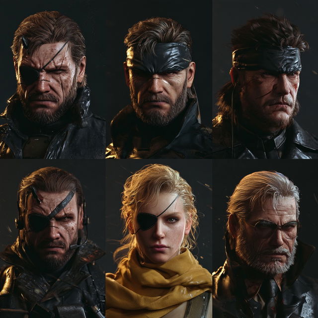 Metal Gear Solid style, Midjourney V8.2, render 4 of 4
