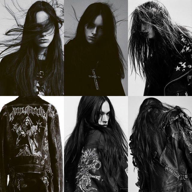 Metalhead fashion style, Midjourney V8.2, render 4 of 4