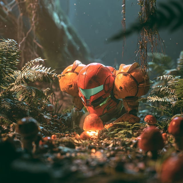 Metroid style, Midjourney V8.2, render 4 of 4