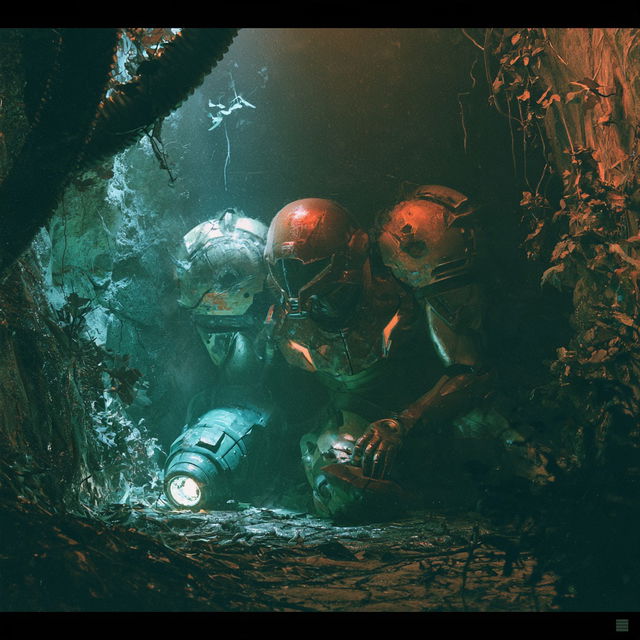 Metroid style, Midjourney V8.2, render 3 of 4