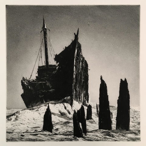 Mezzotint print style (Techniques), Midjourney V8.2