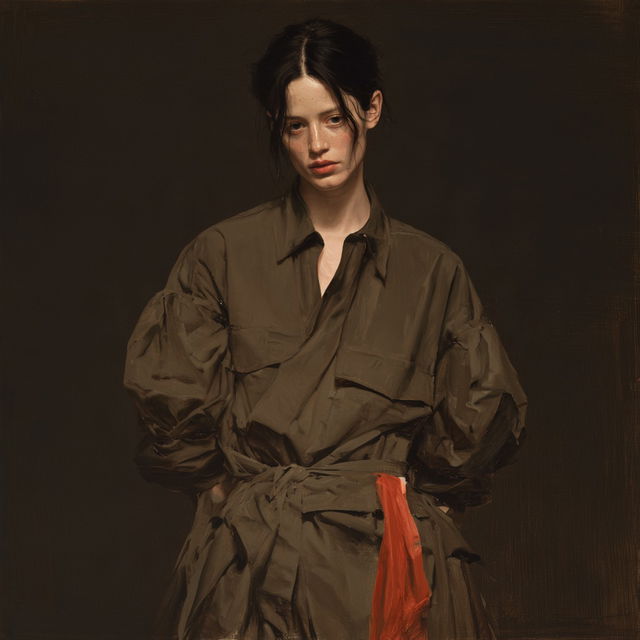Michael Borremans style, Midjourney V8.2, render 3 of 4