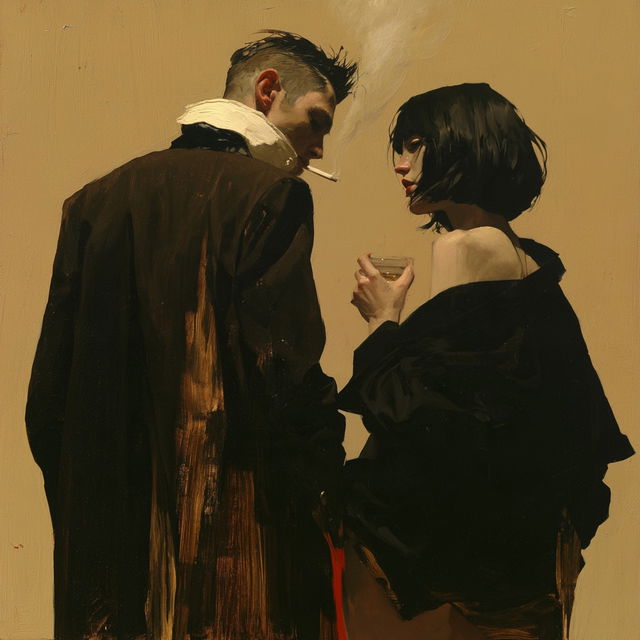 Michael Carson style, Midjourney V8.2, render 2 of 4