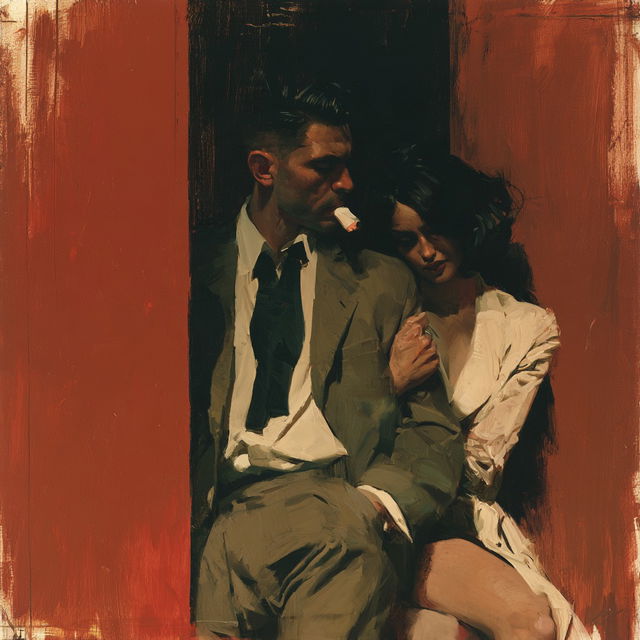 Michael Carson style, Midjourney V8.2, render 3 of 4
