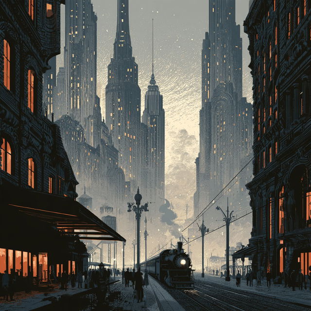 Michael Cho style, Midjourney V8.2, render 4 of 4